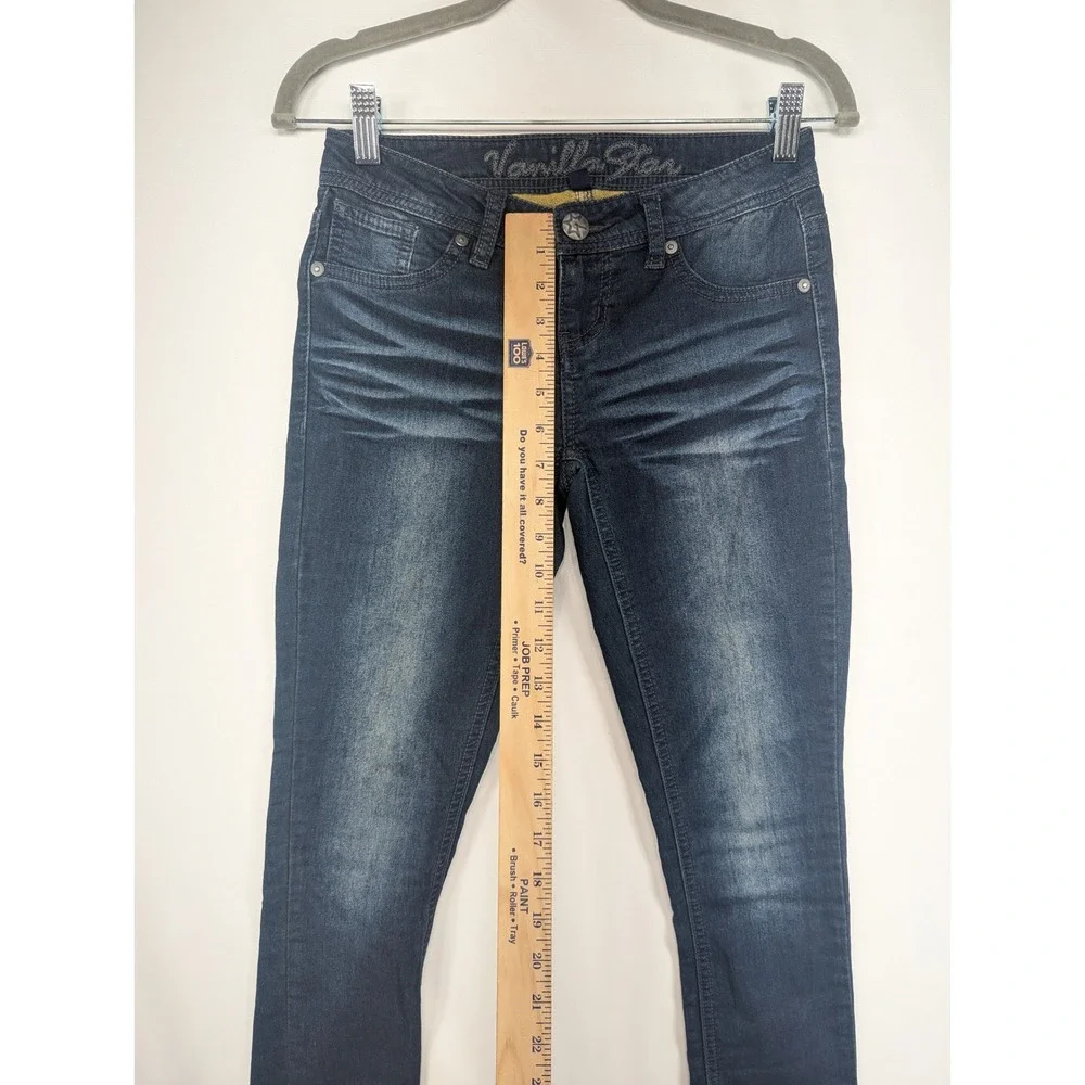 Vanilla Star Womens Jeans Dark Wash Skinny Fit Size 1‎